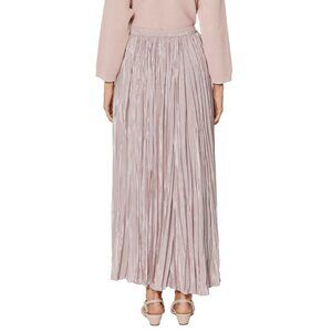 Madeleine Women Size 14 Pink Long Crinkle Plissé Skirt Party Wedding Guest